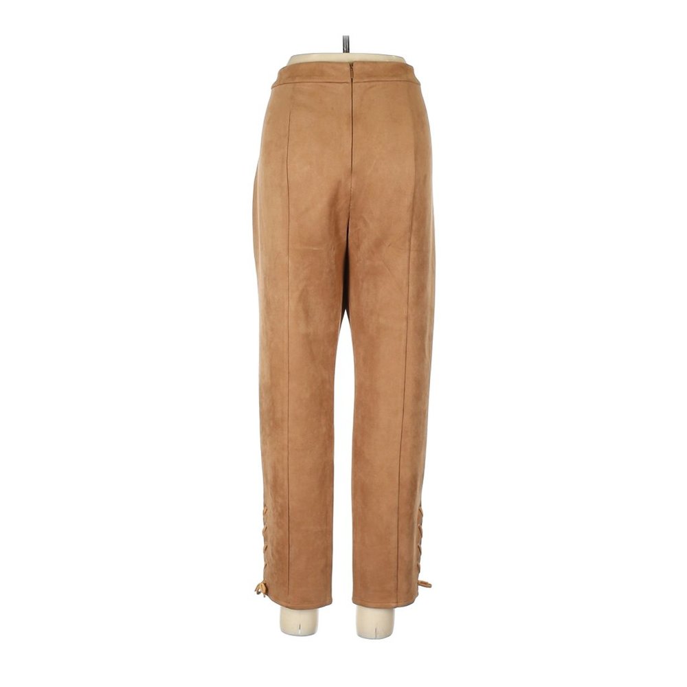 MAJORELLE Camel Faux Suede Lace-up Jillian Pant XL - Picture 6 of 13